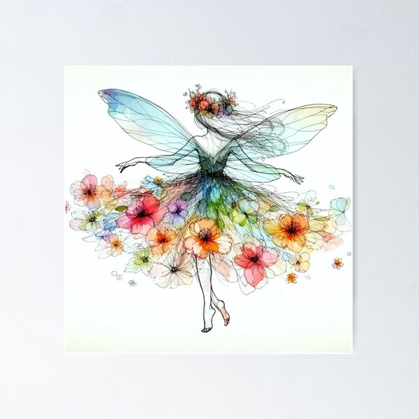 Flower fairy. Poster
