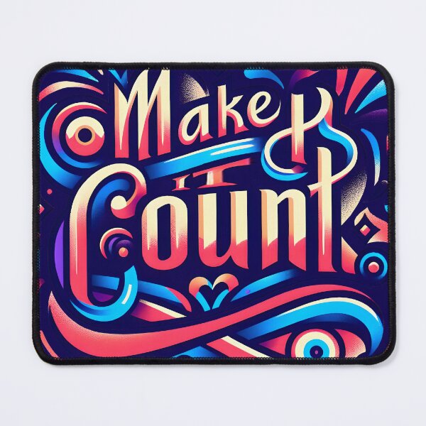 Item preview, Make it count, typography designed and sold by maxmaj.