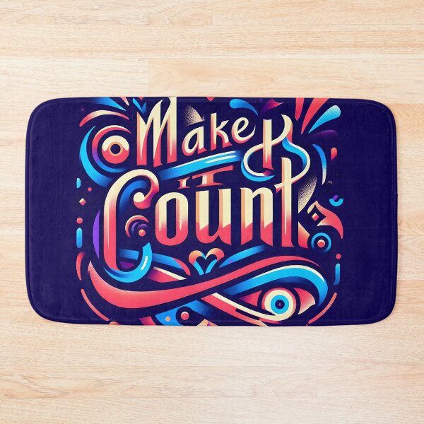 Item preview, Make it count, typography designed and sold by maxmaj.