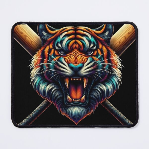 Item preview, Roaring Baseball Tiger: Sporty Wildlife Apparel designed and sold by ProjectNoah.
