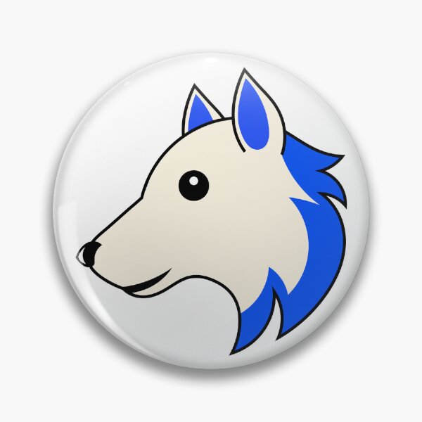 Item preview, WHITE BLUE WOLF Emoji Apple designed and sold by DibujandoPorfa.