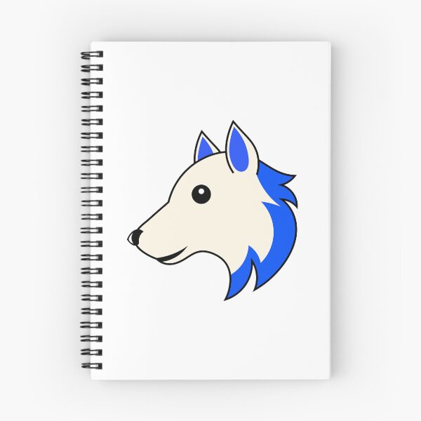 Item preview, WHITE BLUE WOLF Emoji Apple designed and sold by DibujandoPorfa.