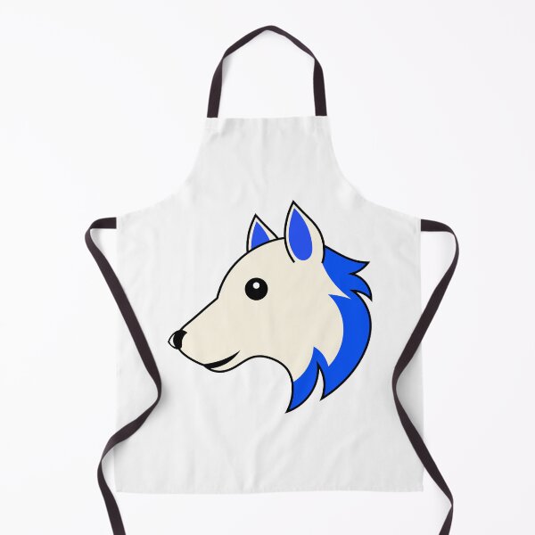 Item preview, WHITE BLUE WOLF Emoji Apple designed and sold by DibujandoPorfa.