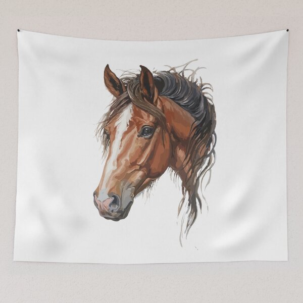 Item preview, Horse head in half profile designed and sold by JimmySom.
