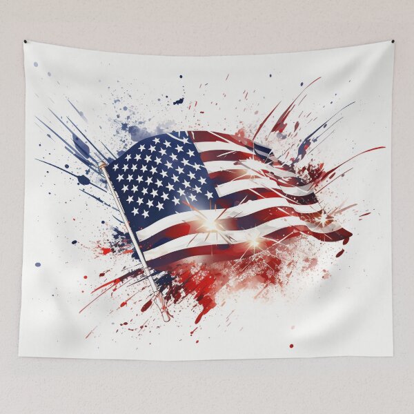 Item preview, American Flag Exploding with Color designed and sold by dcrc.