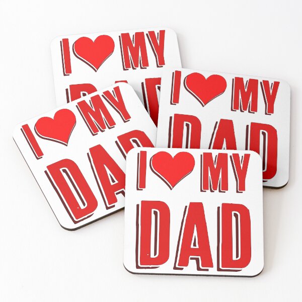 Item preview, I love my dad / I heart my dad - birthday or valentines gift designed and sold by Signs for Dark Times.