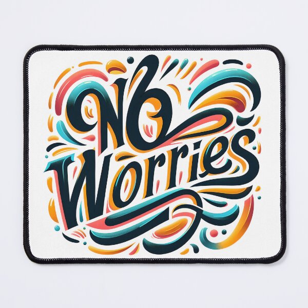 Item preview, No worries, typography designed and sold by maxmaj.