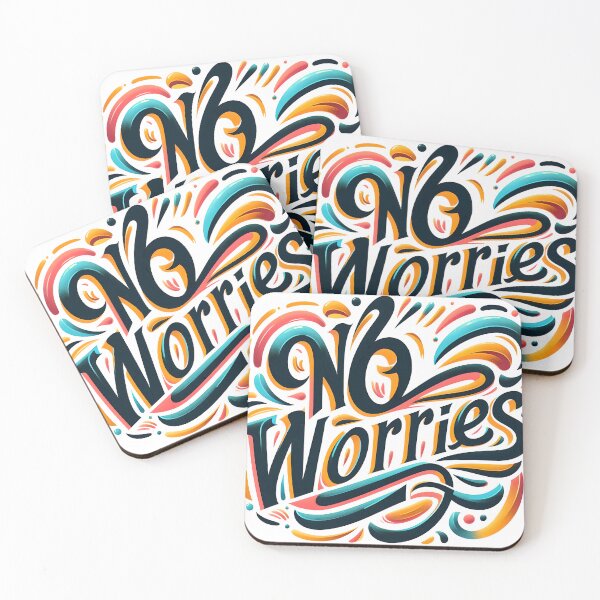 Item preview, No worries, typography designed and sold by maxmaj.