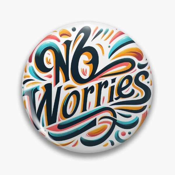 Item preview, No worries, typography designed and sold by maxmaj.