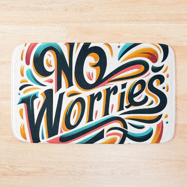 Item preview, No worries, typography designed and sold by maxmaj.
