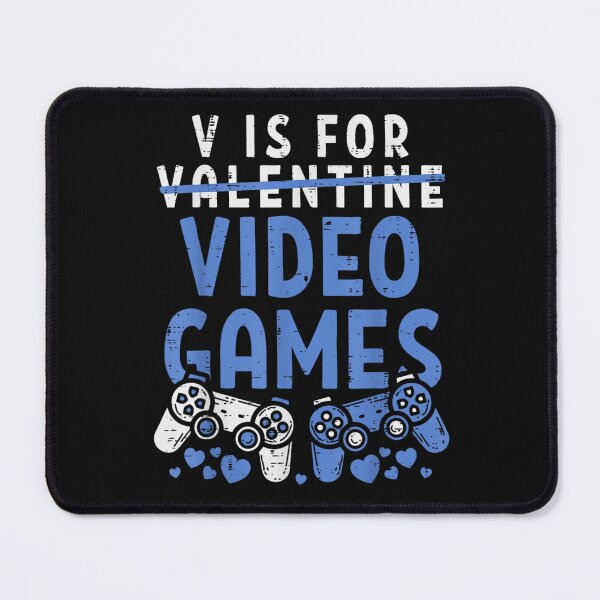 Item preview, V Is For Video Games Funny Valentines Day Gamer Boy Men Gift designed and sold by HoneyDesignArts.