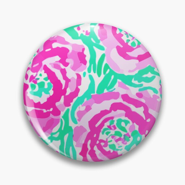 Item preview, Preppy pink and green roses designed and sold by SophieClimaArt.