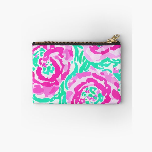 Item preview, Preppy pink and green roses designed and sold by SophieClimaArt.