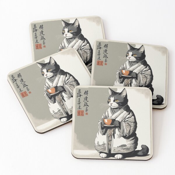 Item preview, Penny the Cat with Warm Milk designed and sold by TheJollyJoCo.