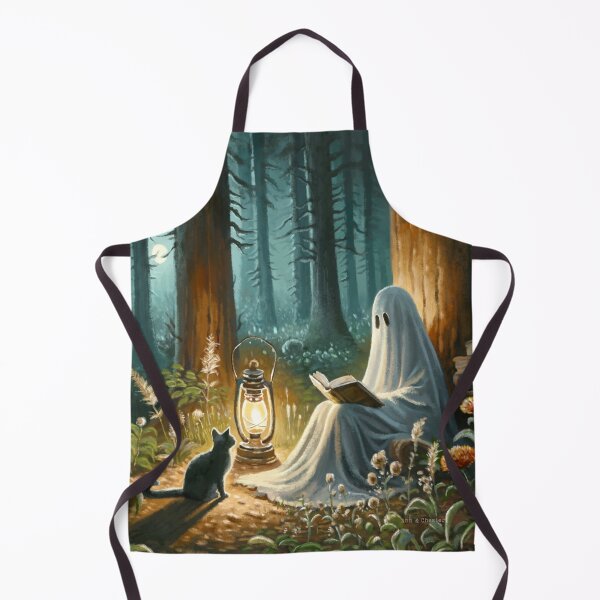 Item preview, Ghost reading a book at night 022 designed and sold by Ghosture.