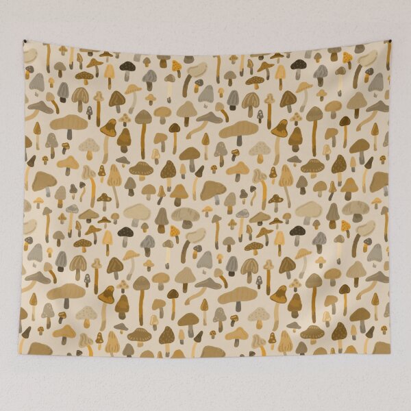 Item preview, mushroom pattern illustration designed and sold by wjzardd-designs.