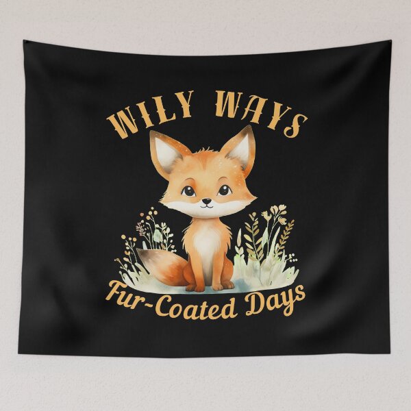 Item preview, Wily Ways, Fur-Coated Days. fox lover designed and sold by FoxVibes.