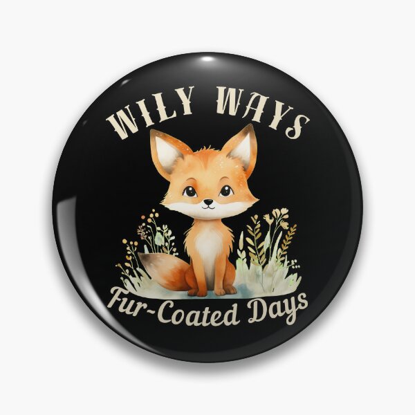 Item preview, Wily Ways, Fur-Coated Days. cool fox designed and sold by FoxVibes.