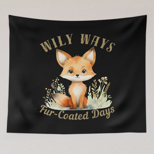 Item preview, Wily Ways, Fur-Coated Days. realistic fox designed and sold by FoxVibes.