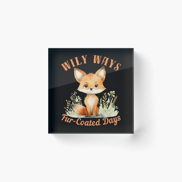 Item preview, Wily Ways, Fur-Coated Days. fox portrait designed and sold by FoxVibes.