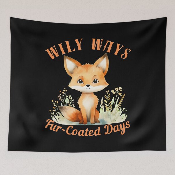Item preview, Wily Ways, Fur-Coated Days. fox portrait designed and sold by FoxVibes.