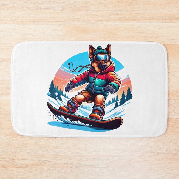 Artikelvorschau, Snowboard Deutscher Schäferhund entworfen und verkauft von Art-by-April.