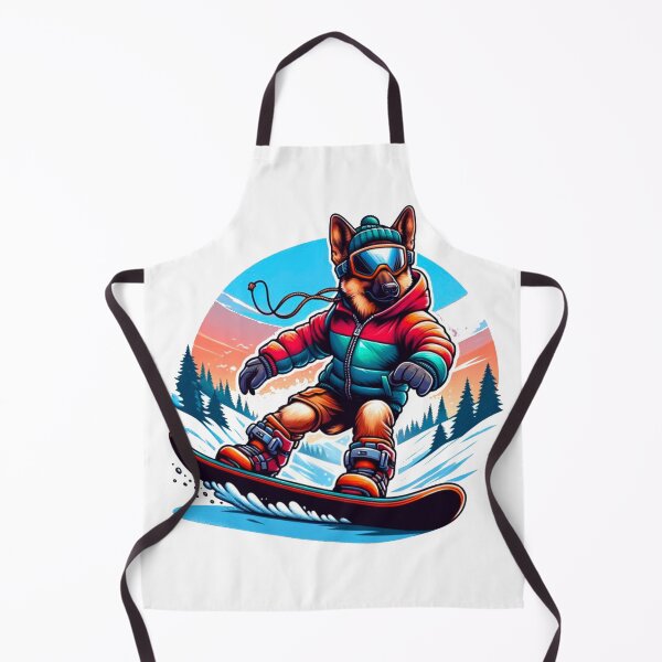 Artikelvorschau, Snowboard Deutscher Schäferhund entworfen und verkauft von Art-by-April.