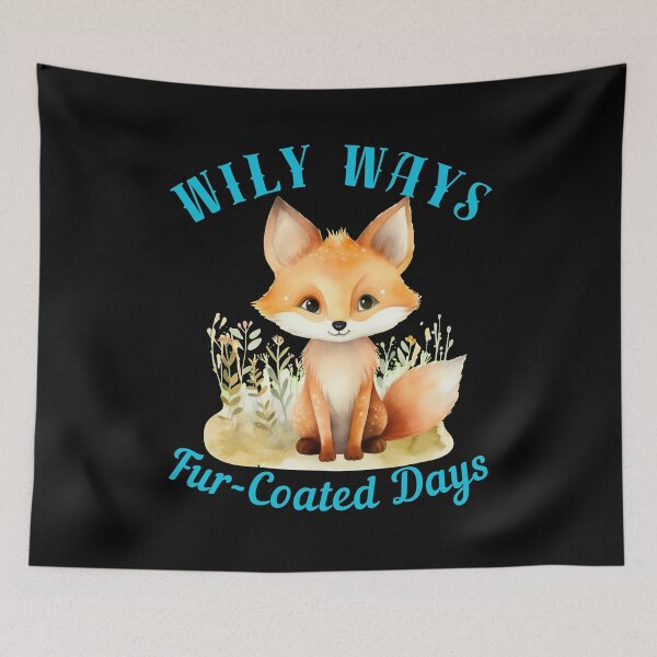 Item preview, Wily Ways, Fur-Coated Days. vintage fox designed and sold by FoxVibes.