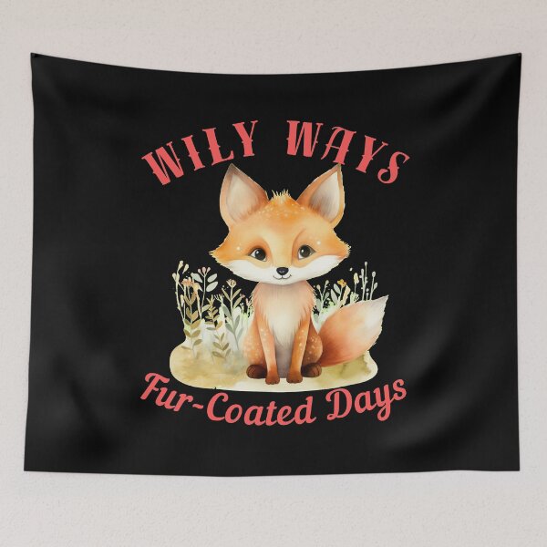 Item preview, Wily Ways, Fur-Coated Days. retro fox designed and sold by FoxVibes.