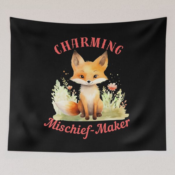 Item preview, Charming Mischief-Maker. fox head designed and sold by FoxVibes.