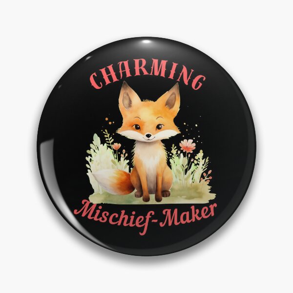 Item preview, Charming Mischief-Maker. fox head designed and sold by FoxVibes.