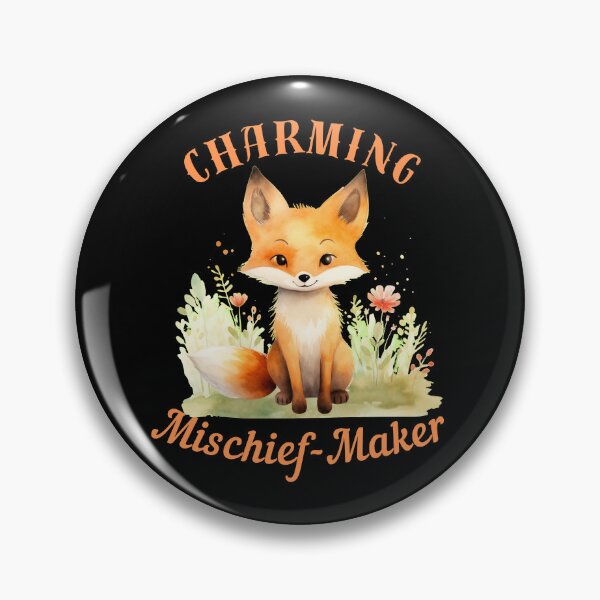 Item preview, Charming Mischief-Maker. fox portrait designed and sold by FoxVibes.