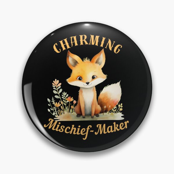 Item preview, Charming Mischief-Maker. fox saying designed and sold by FoxVibes.