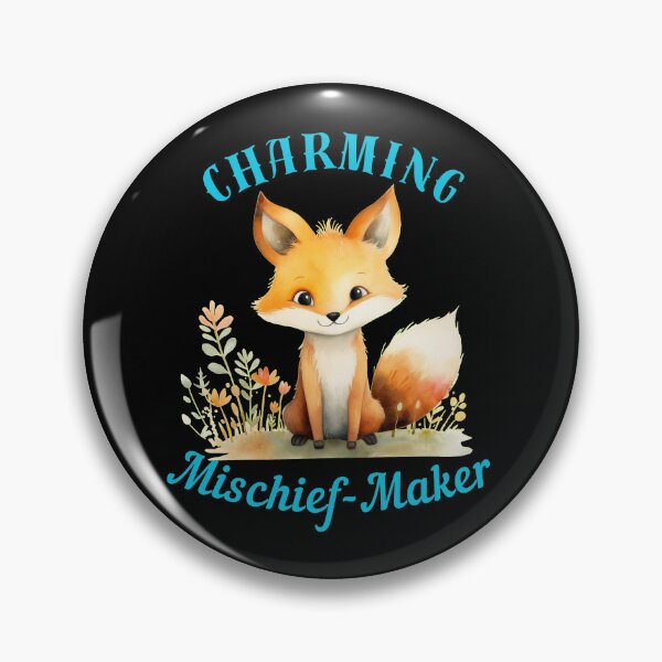 Item preview, Charming Mischief-Maker. vintage fox designed and sold by FoxVibes.