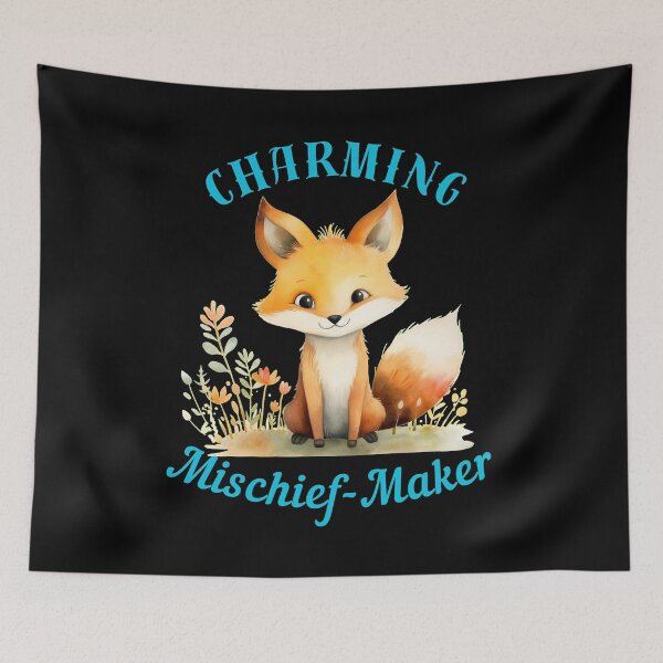 Item preview, Charming Mischief-Maker. vintage fox designed and sold by FoxVibes.