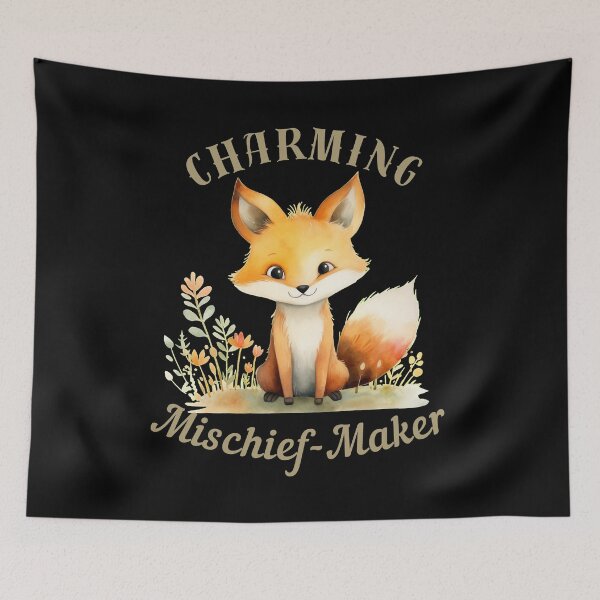 Item preview, Charming Mischief-Maker. fox boho designed and sold by FoxVibes.