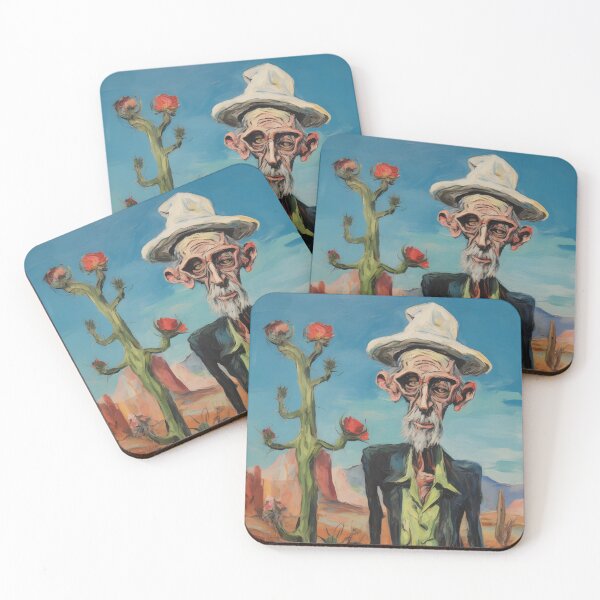 Item preview, Desert Man, Cactus Painting, Whimsical Abstract Expressionistic Portrait designed and sold by Plant-shop.