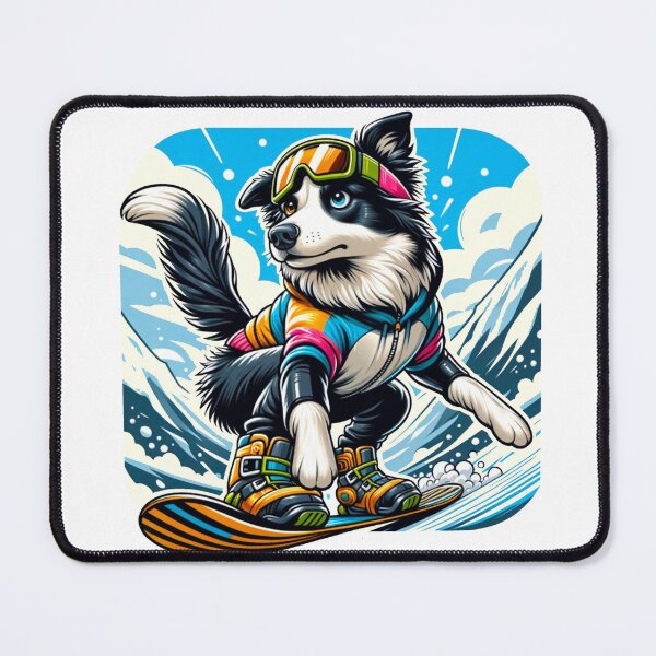 Item preview, Snowboard Border Collie designed and sold by Art-by-April.