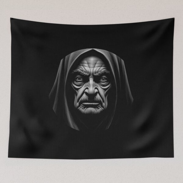 Item preview, Macabre Elderly Series - mesmerizing meta-portrait of an old man in dark art style by Red Siri0  designed and sold by Red Siri0 Art.