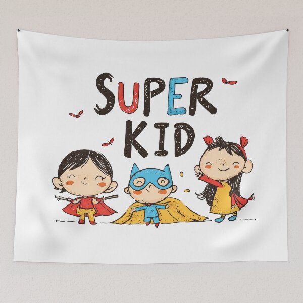 Item preview, Super Kid Adventures: Cute Cartoon Hero designed and sold by jamessismanes.