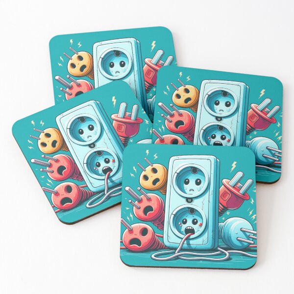Item preview, Frightened Outlets and Plugs in Pop Art Style designed and sold by Lyavalio.