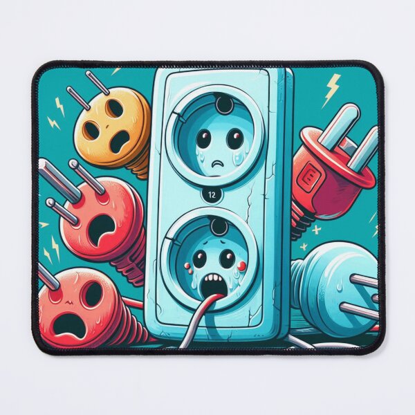 Item preview, Frightened Outlets and Plugs in Pop Art Style designed and sold by Lyavalio.