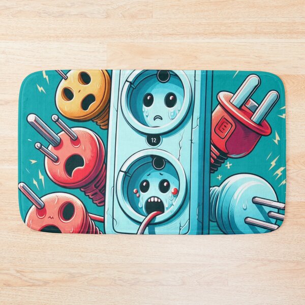 Item preview, Frightened Outlets and Plugs in Pop Art Style designed and sold by Lyavalio.