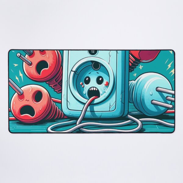 Item preview, Frightened Outlets and Plugs in Pop Art Style designed and sold by Lyavalio.