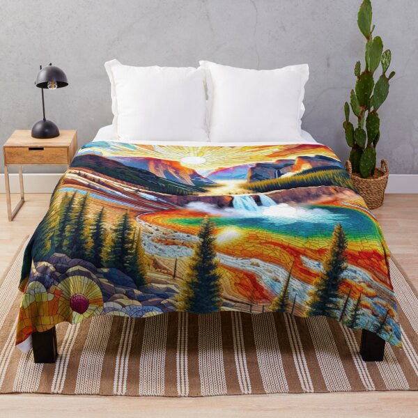 Item preview, Yellowstone National Park - Mosaic Burst of Colors designed and sold by HausKatz.