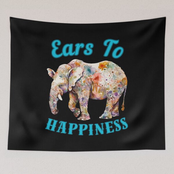 Item preview, Ears To Happiness. funny elephant designed and sold by ElephantVibes.