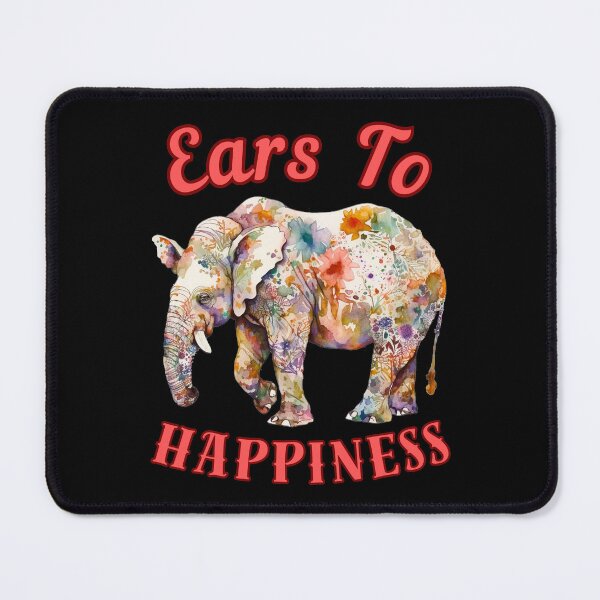 Item preview, Ears To Happiness. colorful elephant designed and sold by ElephantVibes.