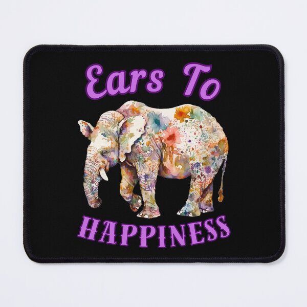 Item preview, Ears To Happiness. elephant face designed and sold by ElephantVibes.