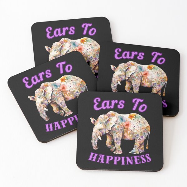 Item preview, Ears To Happiness. elephant face designed and sold by ElephantVibes.