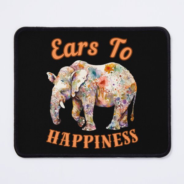 Item preview, Ears To Happiness. elephant portrait designed and sold by ElephantVibes.